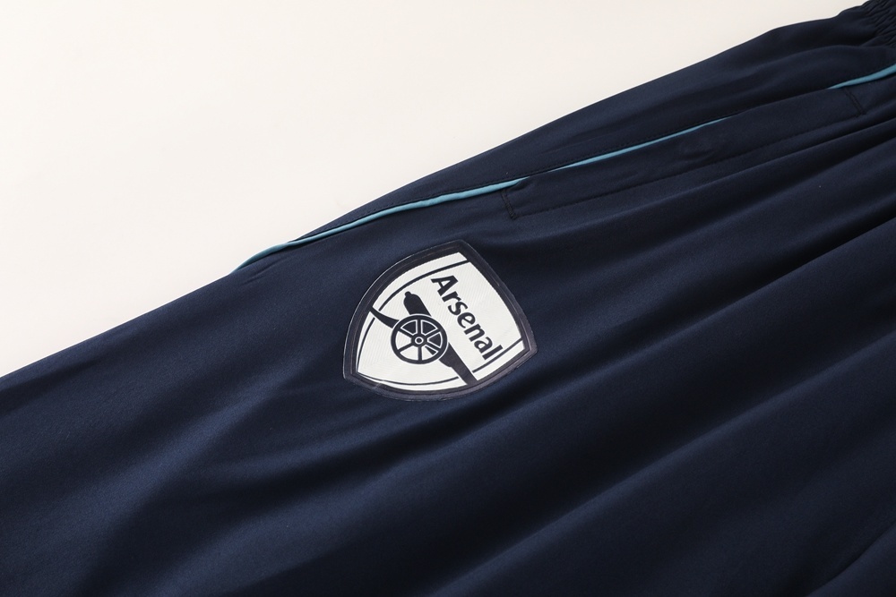 25/26 Arsenal Blue Full Zipper Jacket+Long Pants S-3XL