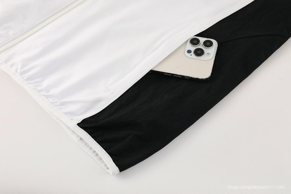 25/26 Liverpool White S-2XL Half Zipper Jacket+Long Pants