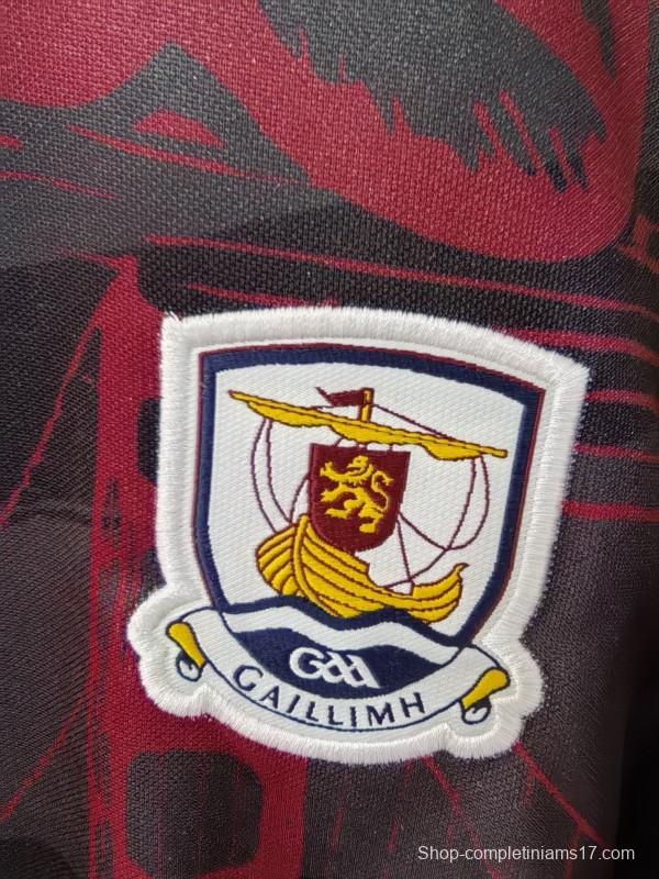 25/26 Galway GAA Maroon with Cityscape Pattern Jersey