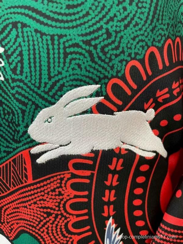 25/26 South Sydney Rabbitohs Green and Red with Indigenous Art Jersey
