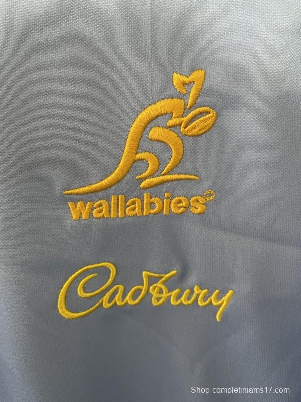 2026 Australia Wallabies Light Blue with Indigenous Art Design Jersey
