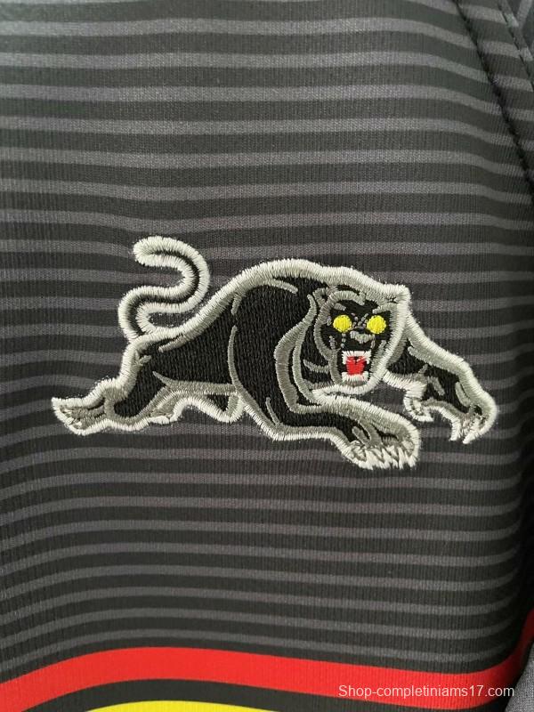 25/26 Penrith Panthers Black with Rainbow Horizontal Stripes Jersey
