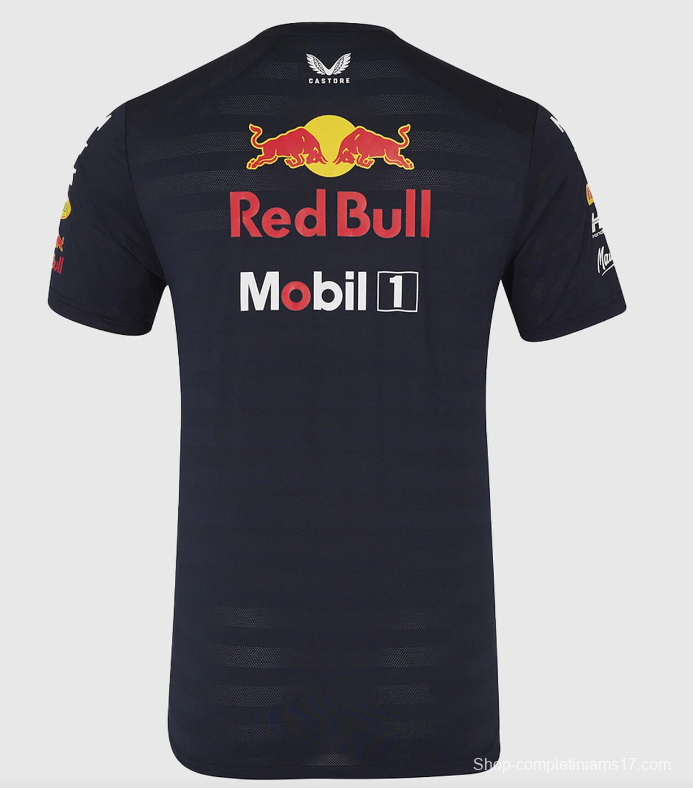 2026 F1 Oracle Red Bull Racing Navy with Red Stripes T-Shirt