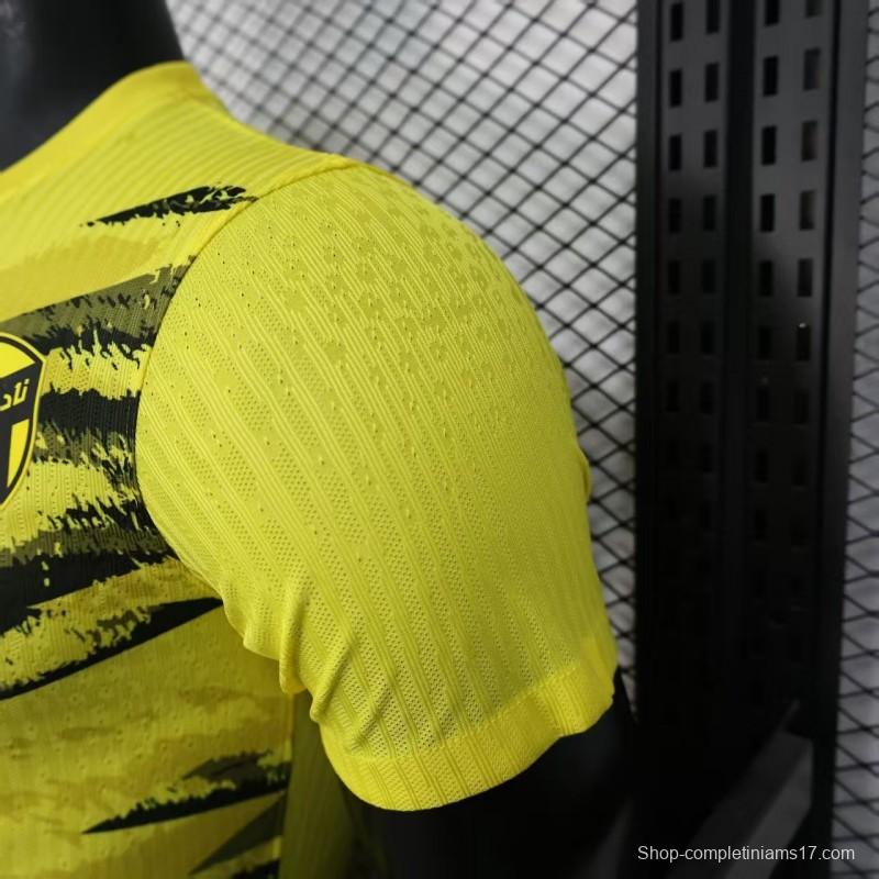 Player Version 25/26 Al-Ahli Saudi  Yellow Pre-Match Jersey