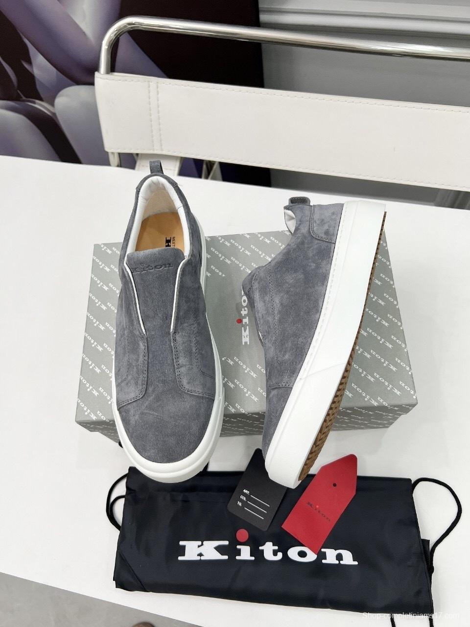 Kiton 2025/SS Slip-On Casual Men's Shoes - KFY00320