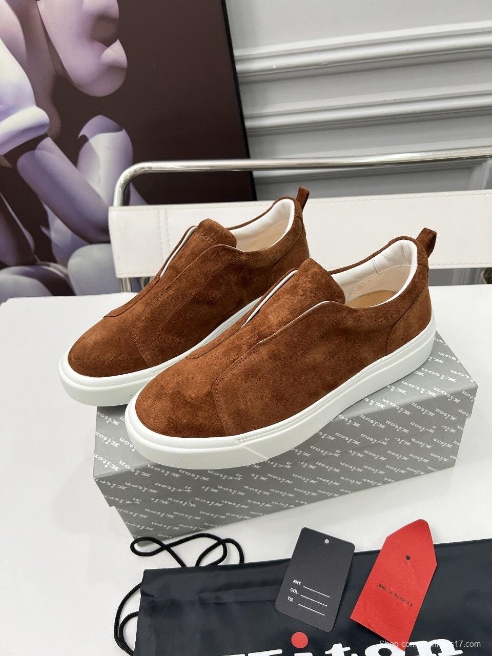 Kiton 2025/SS Slip-On Casual Men's Loafers - KFY00320