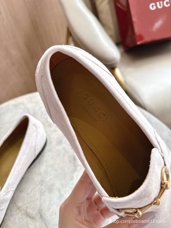 Gucci 1919-10 Leather Loafers with Horsebit Detail - LY00310