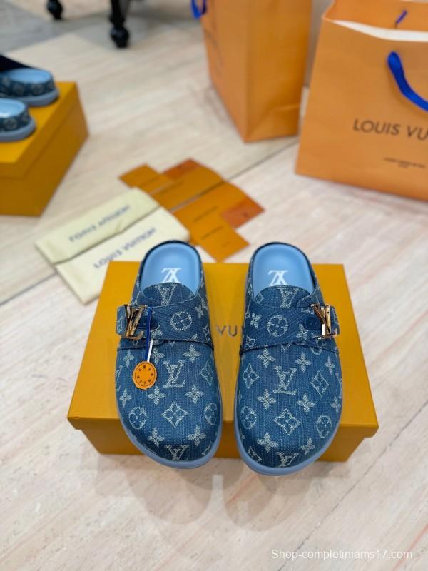 Louis Vuitton 2025 SS Monogram Sandals Couple Edition Lazy Style - KFY00291