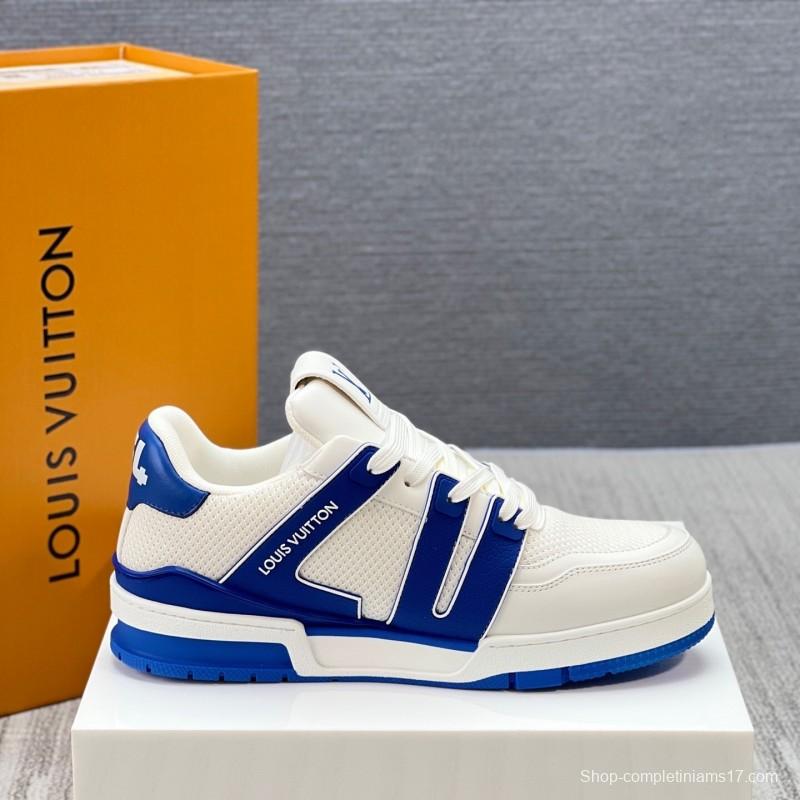 Louis Vuitton Trainer Sneaker Low 2025 SS New Colorway Unisex Casual Sports Basketball Shoes - LY00400