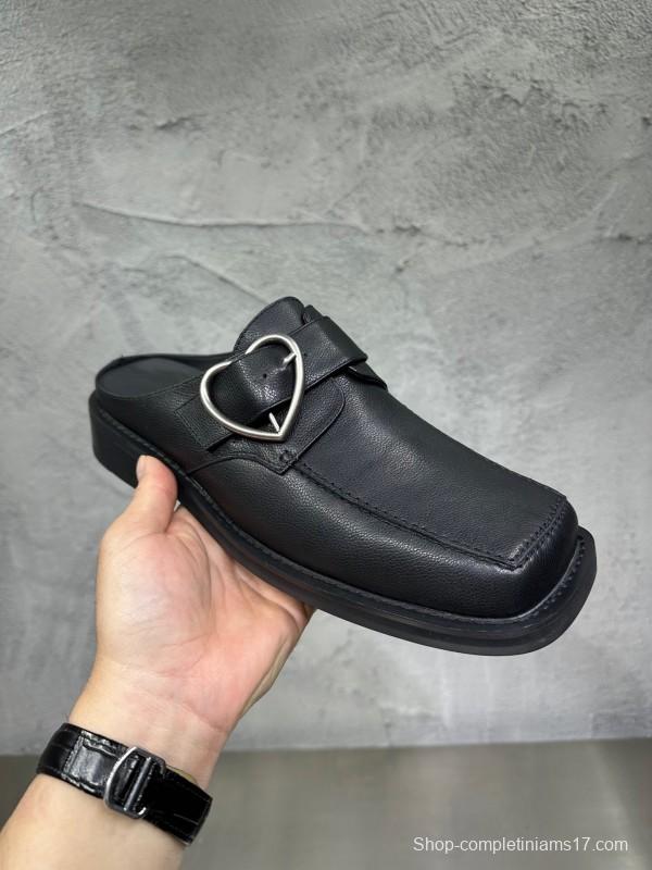 Adidas 2025 SS Square Toe Derby Shoes with Chain Buckle - KFY00400