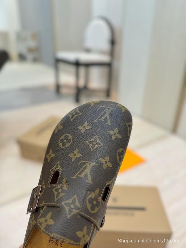 Louis Vuitton Boston Closed-Toe Soft Sole Mule Slippers - KFY00300