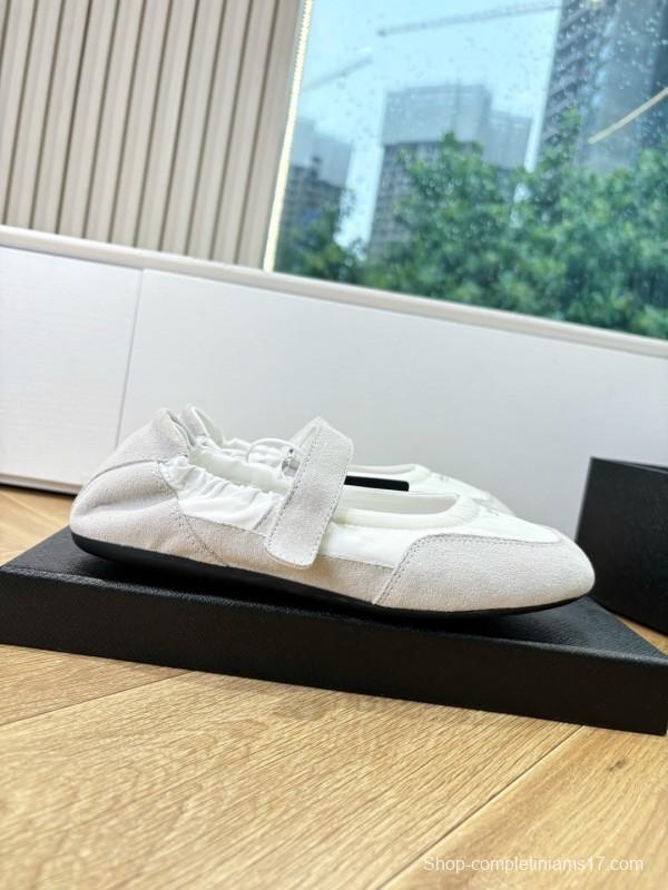 Prada Metal Toe Thin Sole Training Shoes Casual Sneakers - LY00260