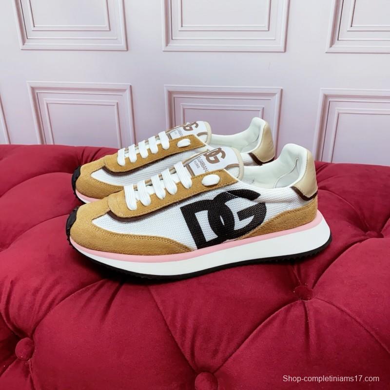 Dolce & Gabbana 2025 Spring Summer Collection Luxury Embroidered Logo Sneakers - AS00300