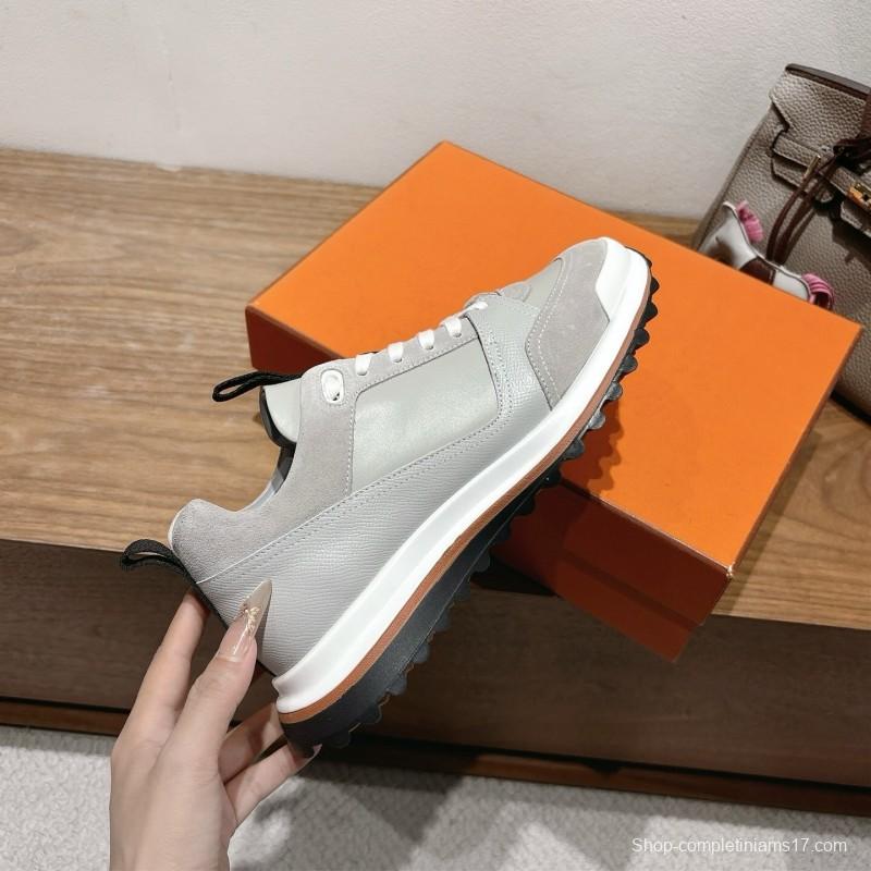 Hermès 2025/SS Autumn Winter New Boot-Type Shoes with British Color Blocking Design - AS00410