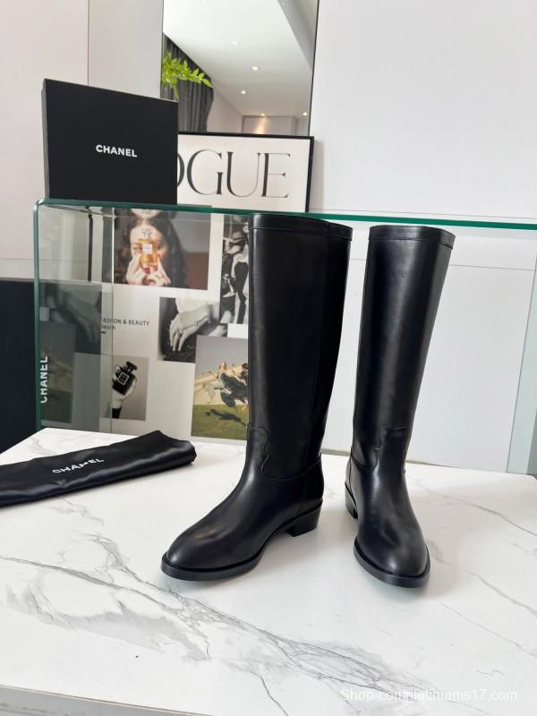 Adidas 2025 SS Western Suede Patchwork Slip-On Riding Boots - LY00400