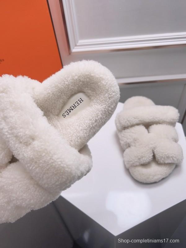 H Love Erjiu Fur Slippers - LY00270