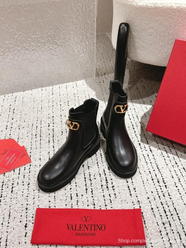 Valentino 2025 SS Metal Element Short Boots - LY00330