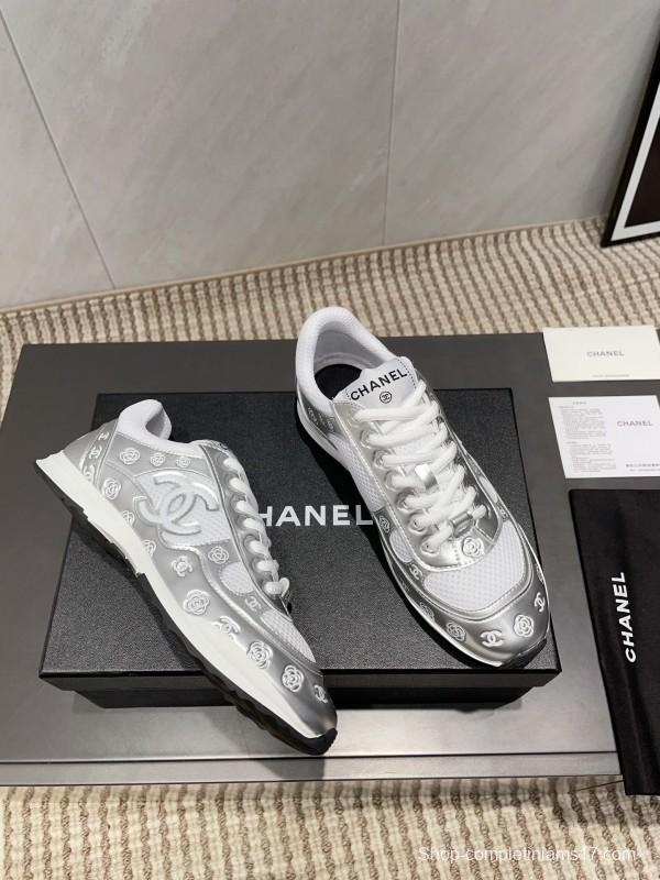 Chanel Silver Horn King II Casual Series Sports Shoes - KFY00330