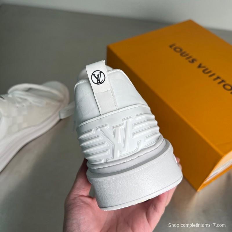 Louis Vuitton Beverly Hills Monogram Knit Sneakers with Imported IP Foam Sole - YC