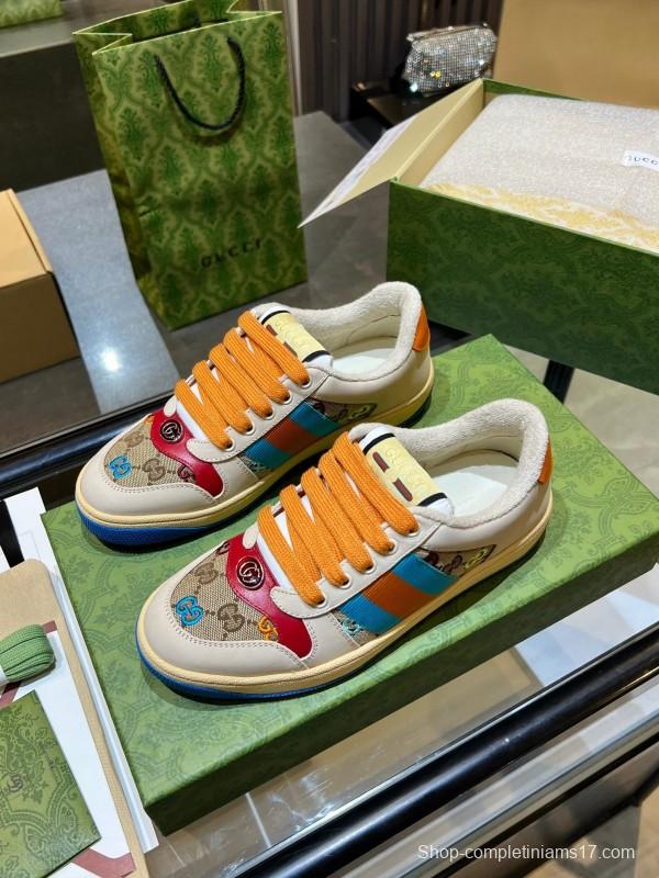 Gucci Distressed Sneakers 2025 SS Collection with Retro Design and Comfort Features - AS00270