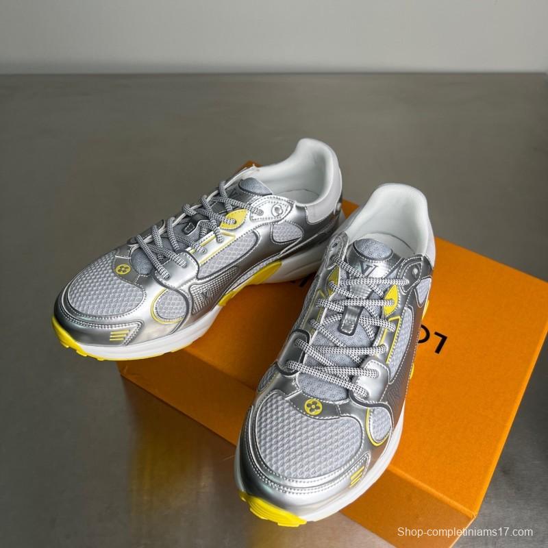 L v Olympia Round Toe Lace-Up Low Top Casual Lifestyle Shoes - YC