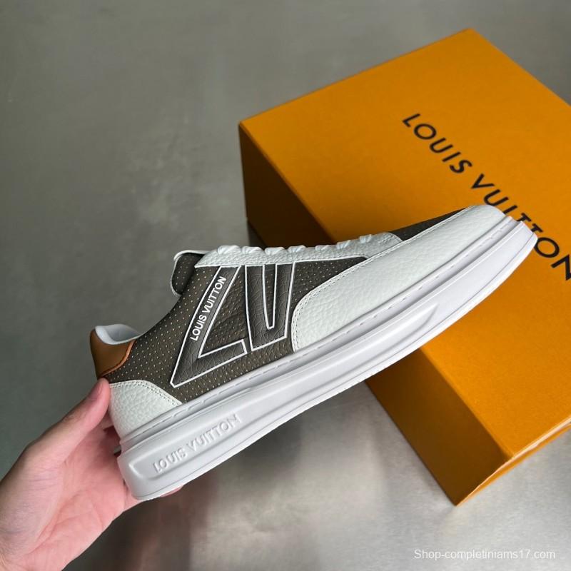 Lv Beverly Hills Low Top Fashion Sneakers Men's Shoes - 2025SS
