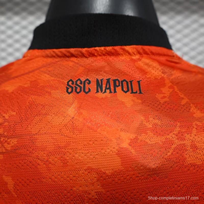 Player Version 25/26 Napoli Halloween Orange Jersey-Glow In Dark