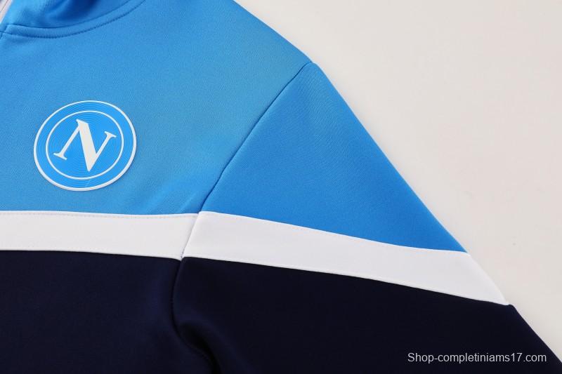 25/26 Napoli Blue/Black Full Zipper Jacket+Long Pants