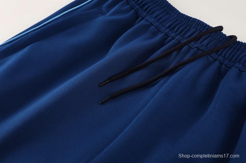 2025 Adidas Azure Blue Full Zipper Jacket+Long Pants