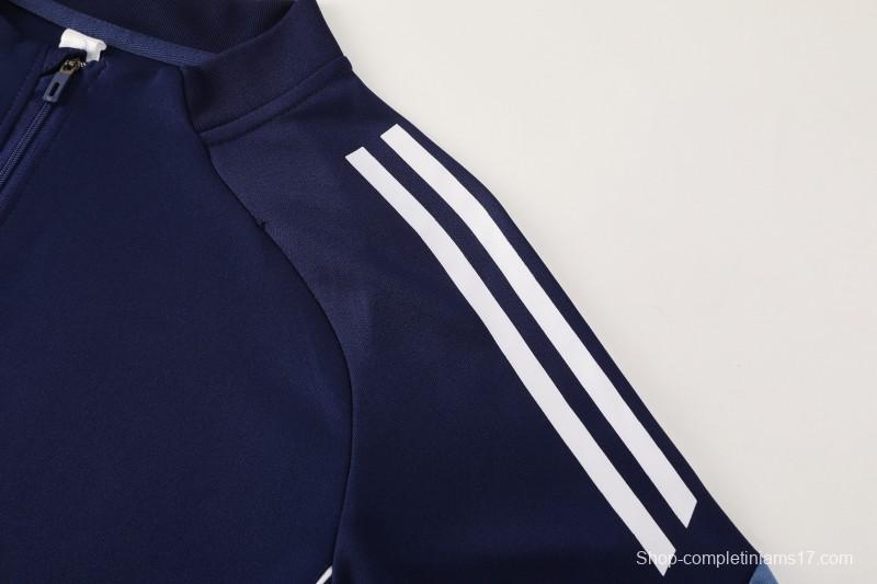 25/26  Adidas Navy Blue Full zipper Jacket Tracksuit+ long pants