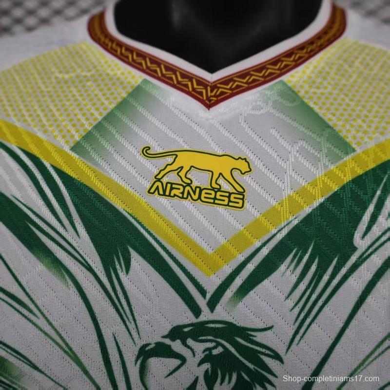 Player Version 2026 Mali Away White with Eagle Pattern Jersey