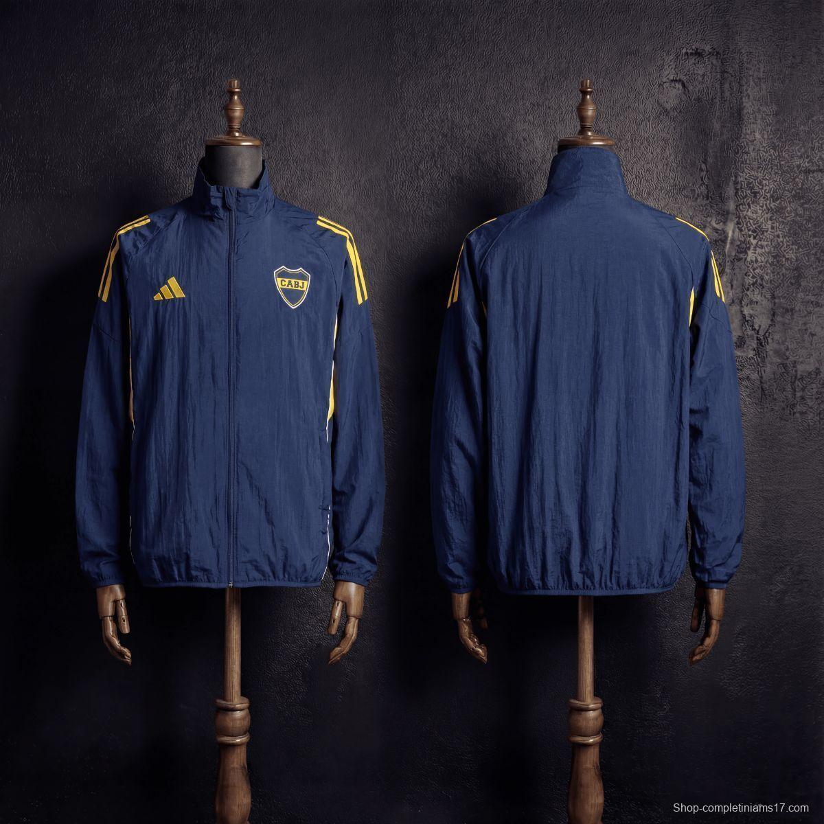 2026 Boca Juniors Black Jacket Windbreaker