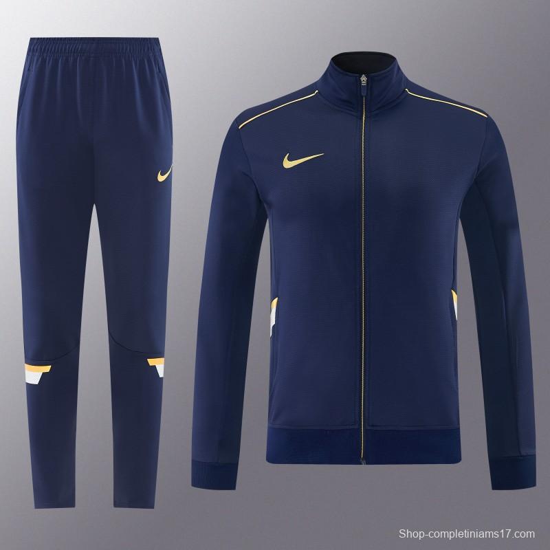 2026 NIKE Navy Full Zipper Jacket + Long Pants