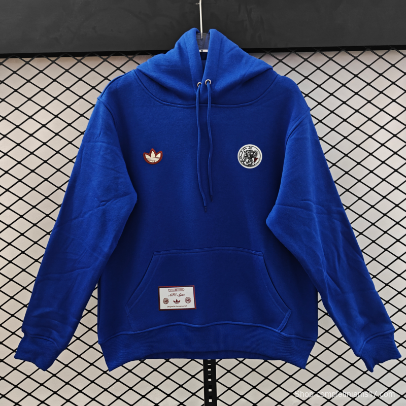 25/26 Ajax Embroidered Logo Hoodie 9 Colors