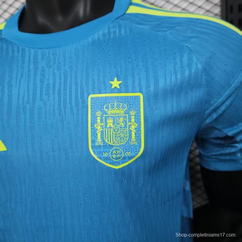 2026 Player Version Spain Away Blue Jersey