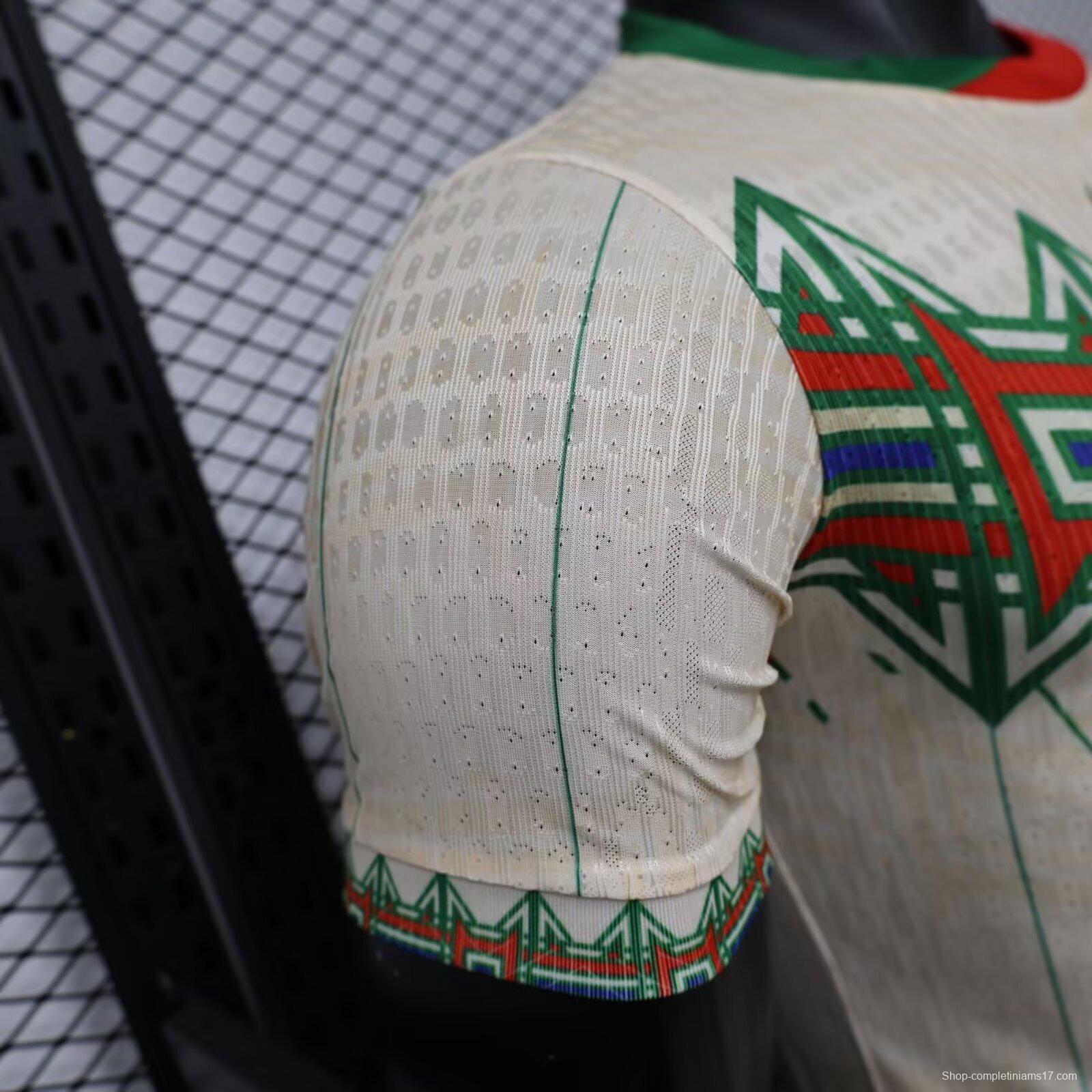 Player Version 2026 Portugal Cream with Geometric Tribal Pattern Special Edition  Jersey