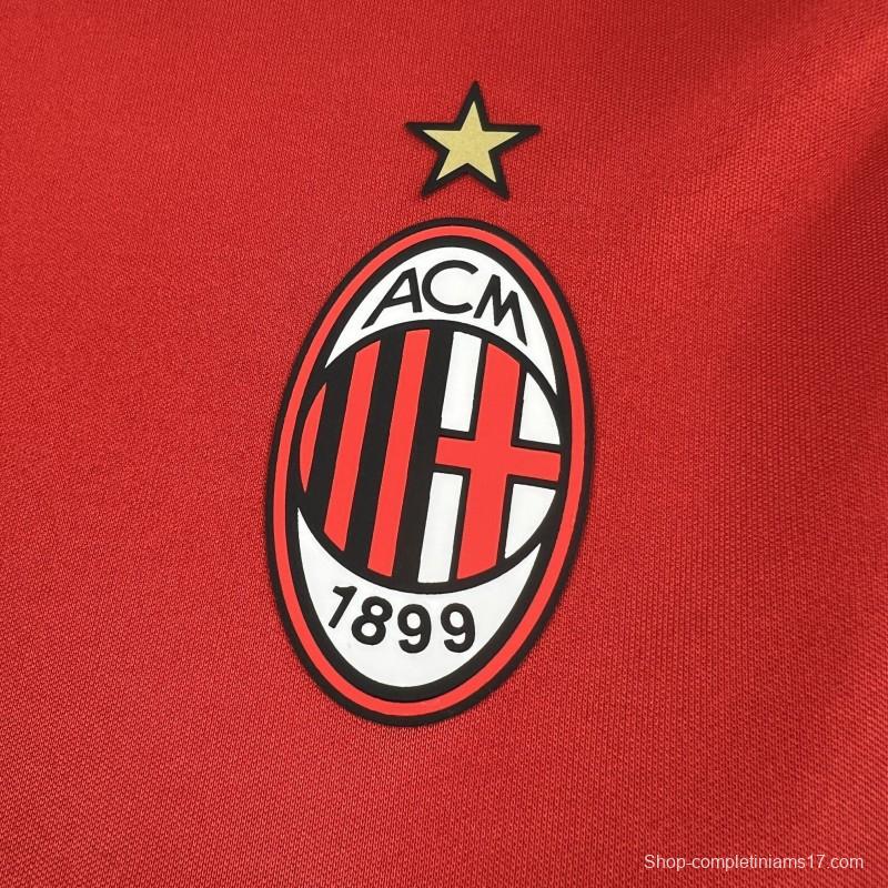 25/26 AC Milan x Slam Jam Limited Edition Long Sleeve Red Forth Jersey