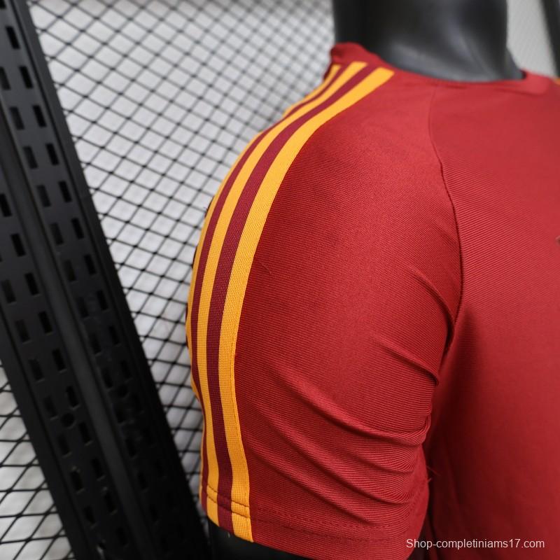 Player Version 2026 AS Roma x Adidas Originals Retro Deep Red Home Jersey