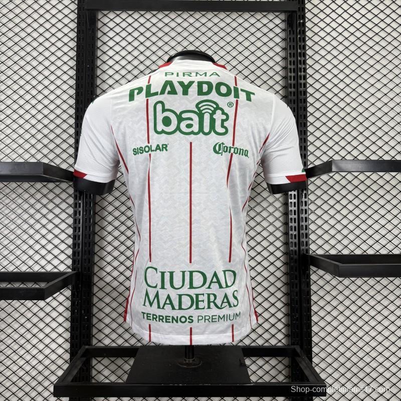 Player Version 25/26 Club Necaxa White with Red Pinstripe Jersey