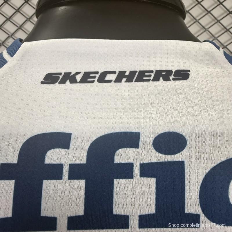 Player Version 25/26 CF Pachuca White & Blue Vertical Stripes Home Jersey