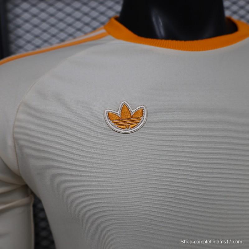 Player Version 26/27 Bayern Munich Cream White 1990 Vintage Remake Long Sleeve Jersey