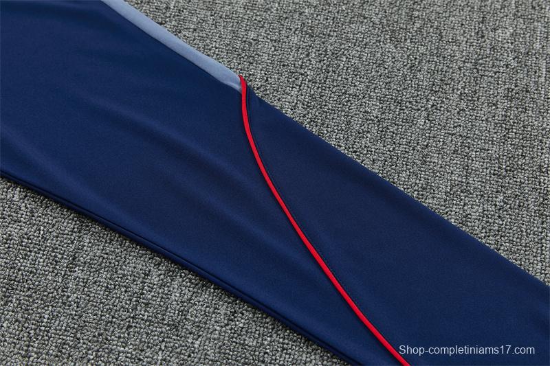 2026 England Navy Blue  Half Zipper Jacket Tracksuit + Long Pants (Nike)
