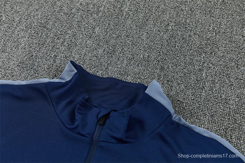 2026 England Navy Blue  Half Zipper Jacket Tracksuit + Long Pants (Nike)