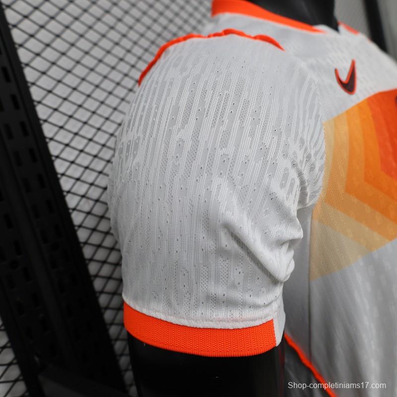 Player Version 2026 Netherlands  White with Orange  Away Jersey