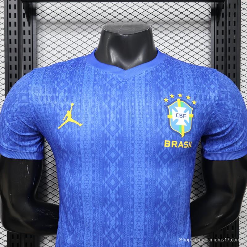 Player Version 2026 Brazil Away Blue Special Edition Jersey