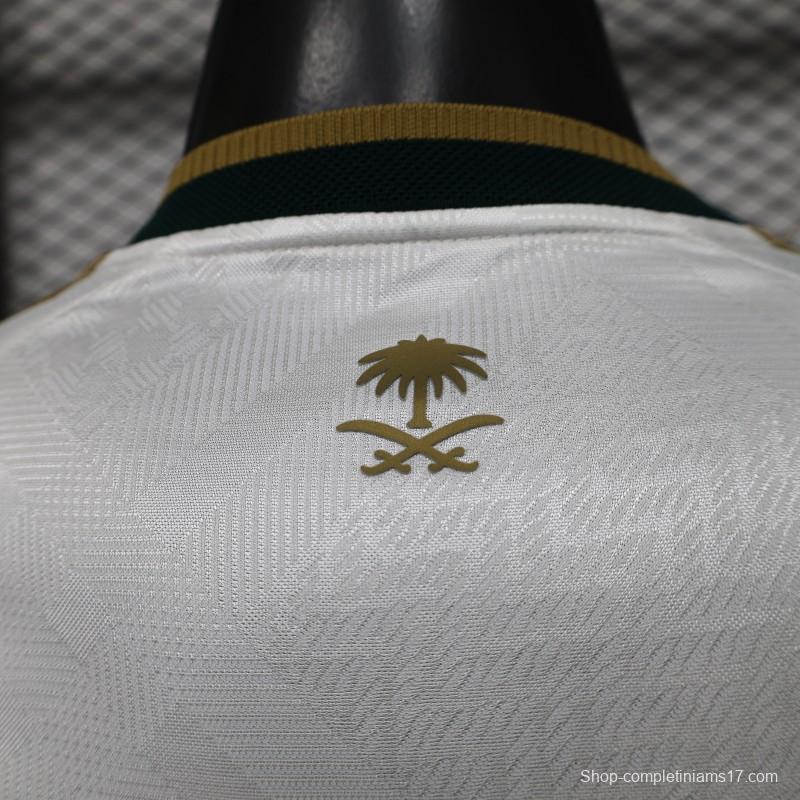 Player Version 26/27 Saudi Arabia  White & Gold Home Jersey