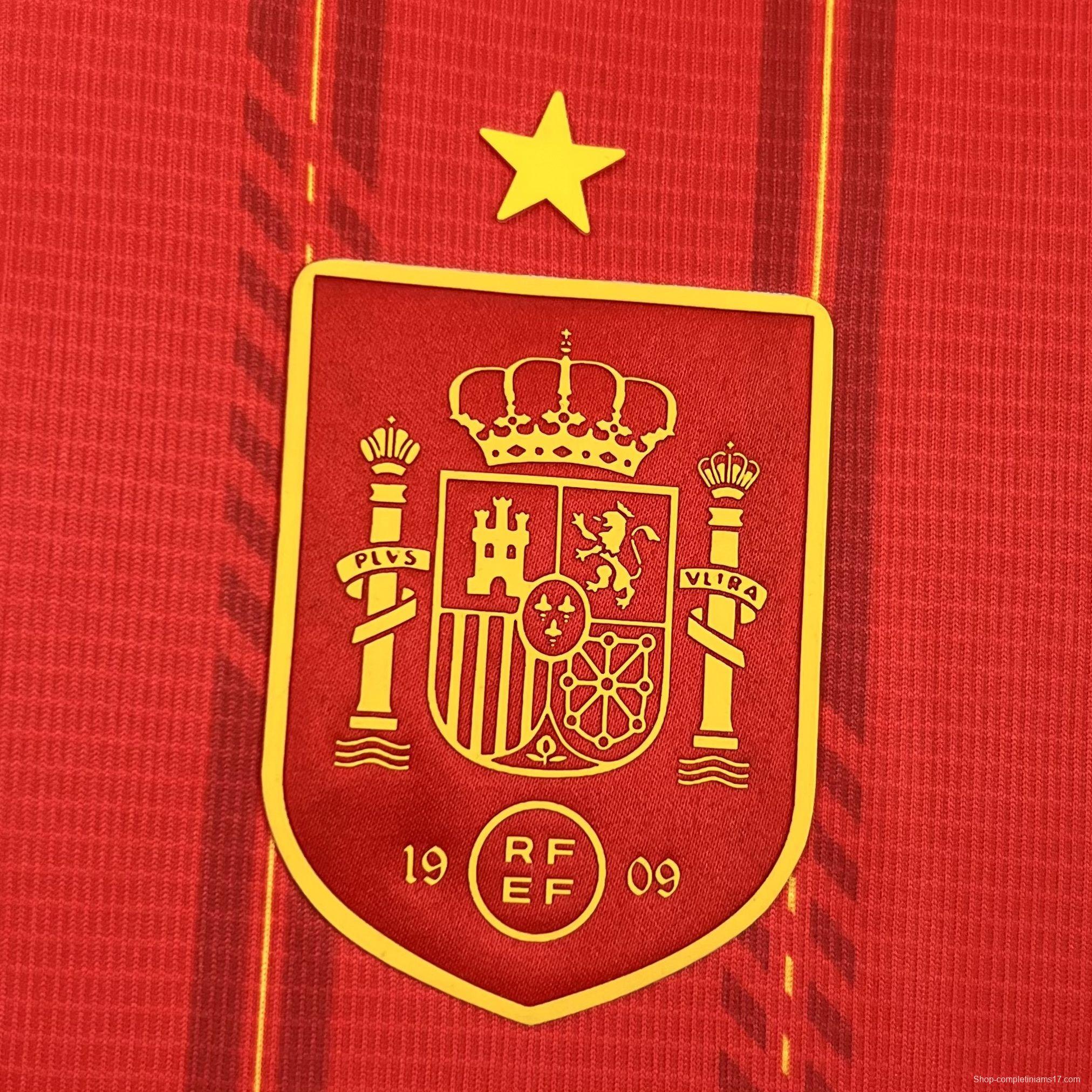 2026 Womens Spain World Cup Home Jersey