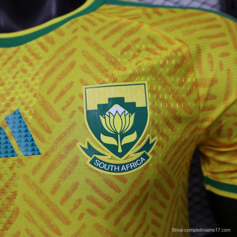 Player Version 26/27 South Africa Yellow & Green  Home Jersey (Adidas)