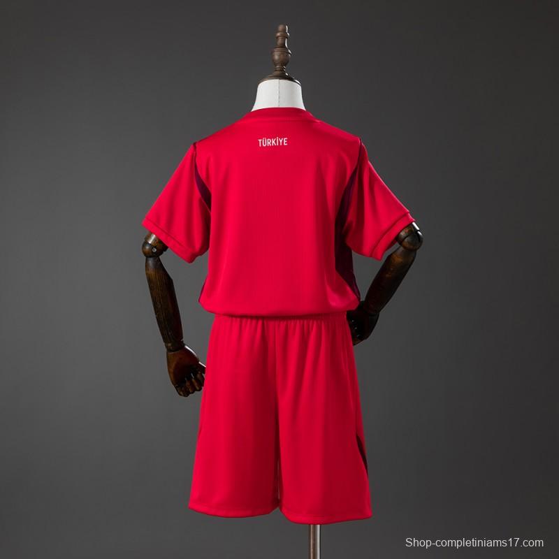 2026 Kids Turkiye Away Kit Jersey Size 16-28