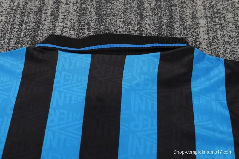 Retro 92/94 Kids Inter Milan Blue-Black Home Jersey